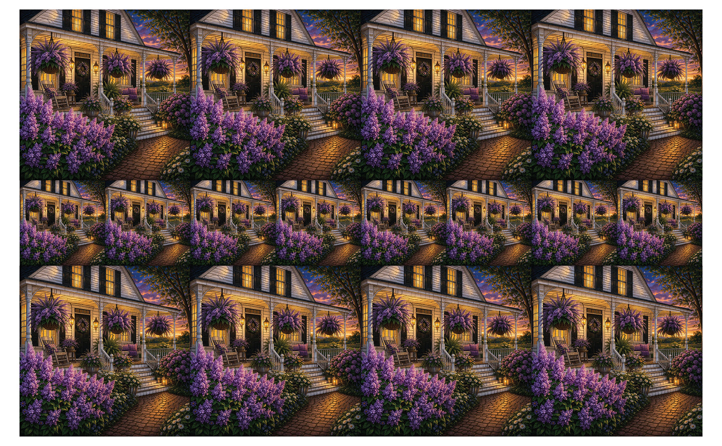 DecoCraft - Studio 1375 - Scenic Tiles Series - Lavendar Retreat