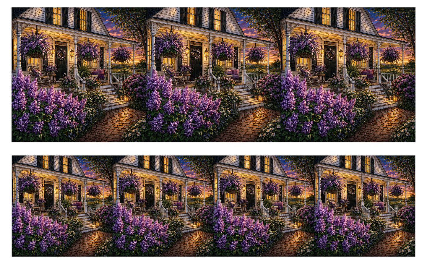 DecoCraft - Studio 1375 - Scenic Tiles Series - Lavendar Retreat