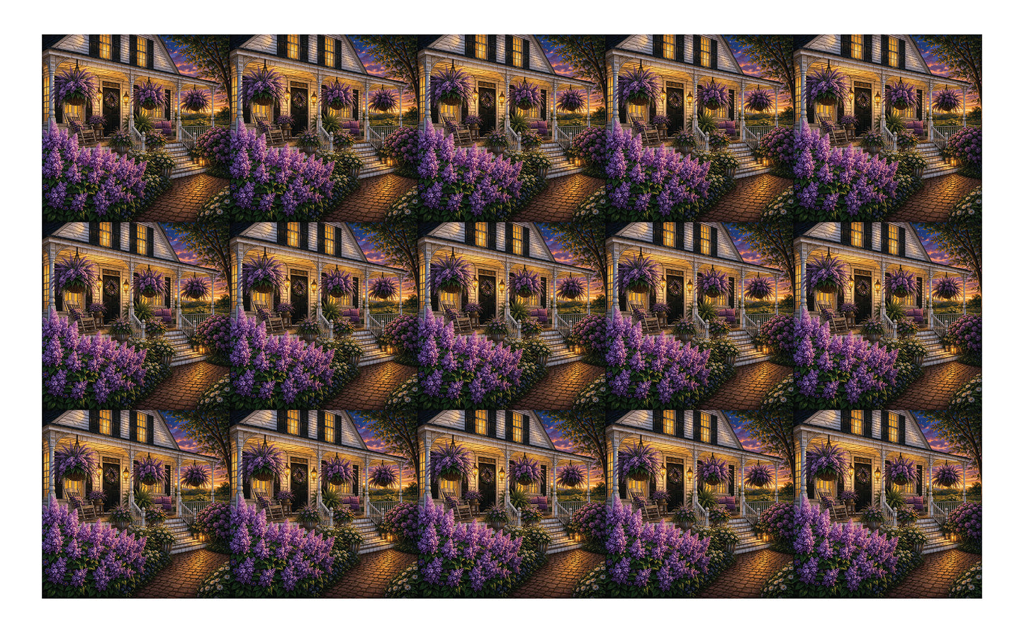 DecoCraft - Studio 1375 - Scenic Tiles Series - Lavendar Retreat