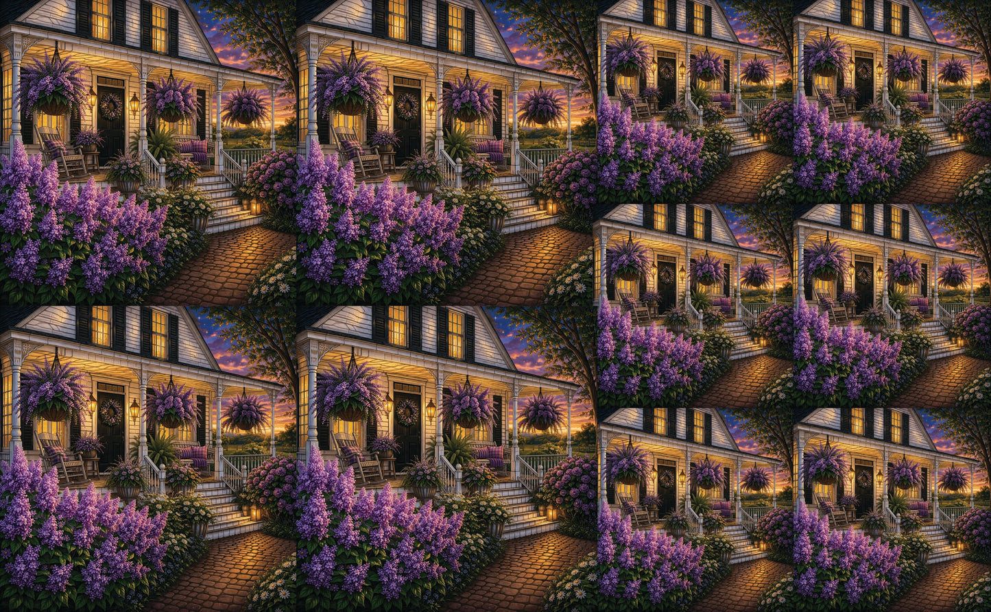 DecoCraft - Studio 1375 - Scenic Tiles Series - Lavendar Retreat