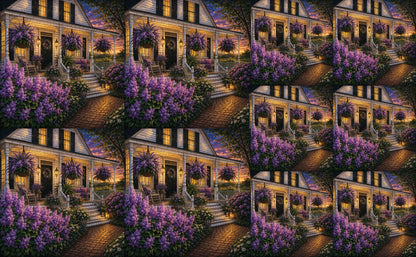 DecoCraft - Studio 1375 - Scenic Tiles Series - Lavendar Retreat
