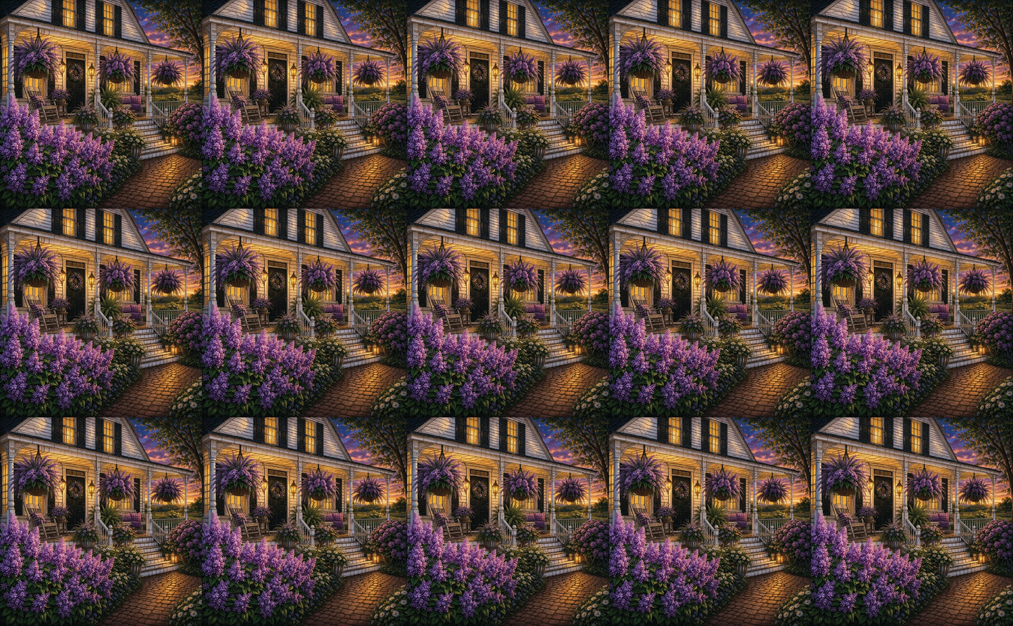 DecoCraft - Studio 1375 - Scenic Tiles Series - Lavendar Retreat