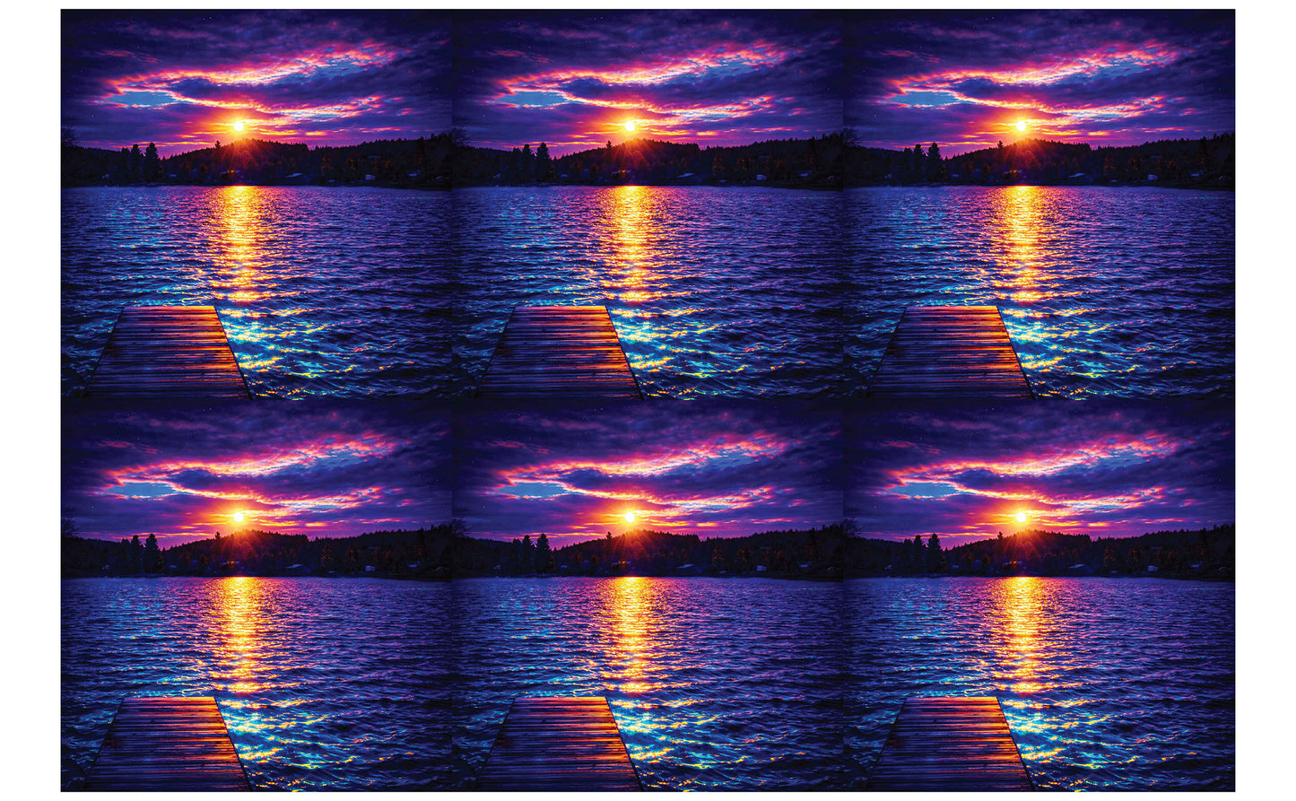 DecoCraft - Studio 1375 - Scenic Tiles Series - Twilight Reflection