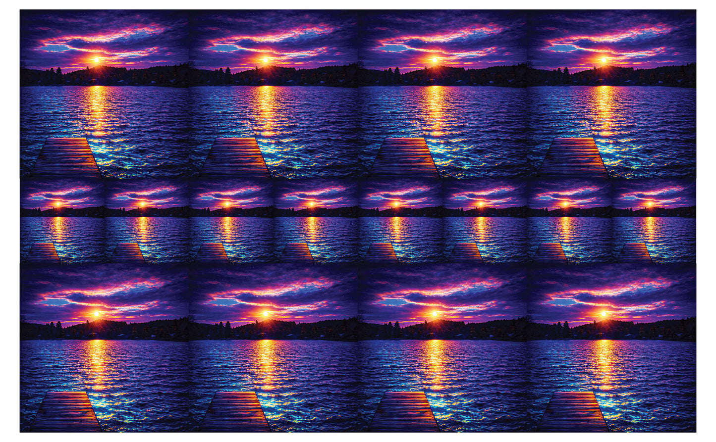 DecoCraft - Studio 1375 - Scenic Tiles Series - Twilight Reflection