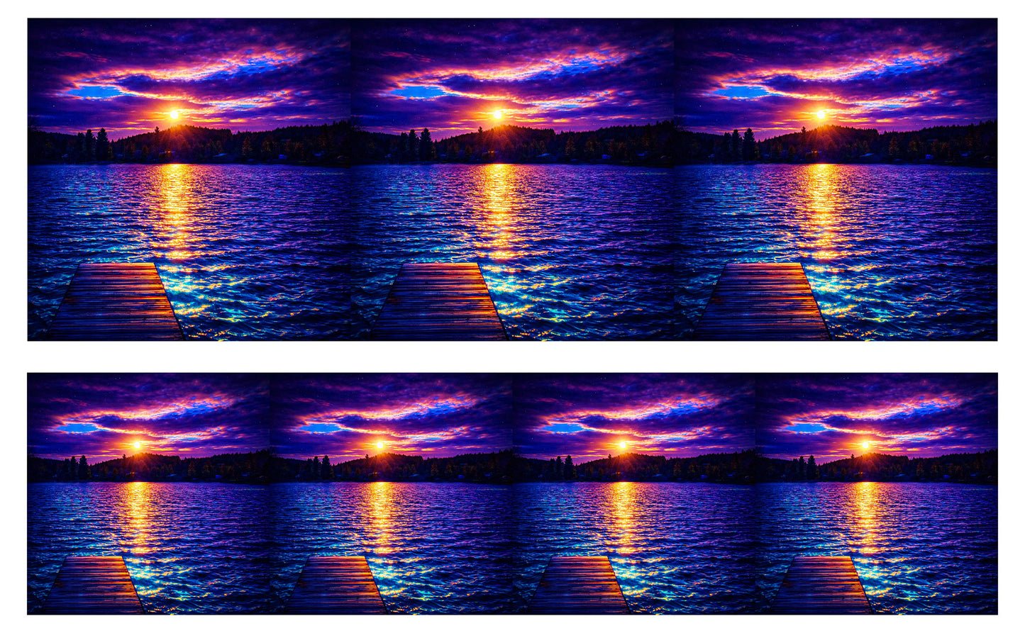 DecoCraft - Studio 1375 - Scenic Tiles Series - Twilight Reflection
