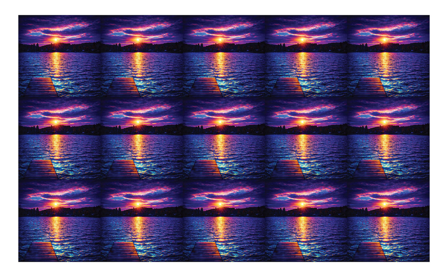 DecoCraft - Studio 1375 - Scenic Tiles Series - Twilight Reflection