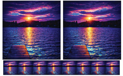 DecoCraft - Studio 1375 - Scenic Tiles Series - Twilight Reflection