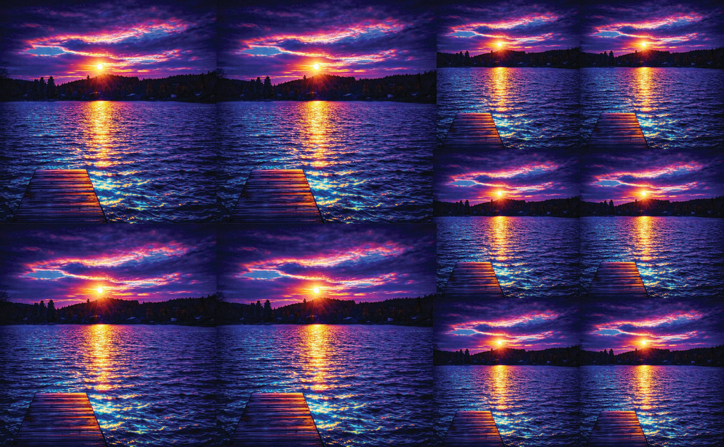 DecoCraft - Studio 1375 - Scenic Tiles Series - Twilight Reflection