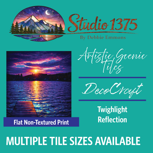 DecoCraft - Studio 1375 - Scenic Tiles Series - Twilight Reflection