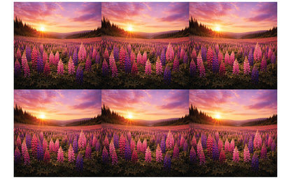 DecoCraft - Studio 1375 - Scenic Tiles Series - Lupins at Sunset