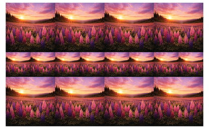 DecoCraft - Studio 1375 - Scenic Tiles Series - Lupins at Sunset