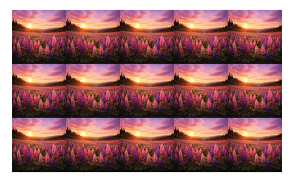 DecoCraft - Studio 1375 - Scenic Tiles Series - Lupins at Sunset