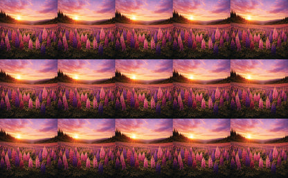DecoCraft - Studio 1375 - Scenic Tiles Series - Lupins at Sunset