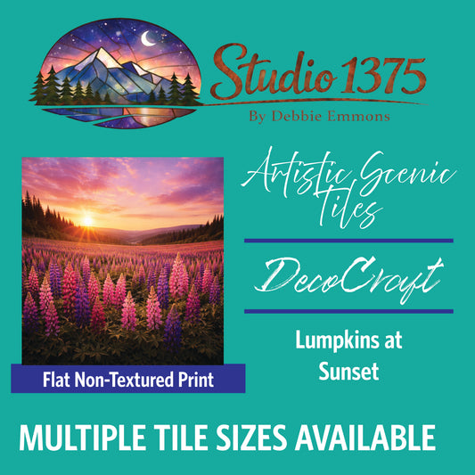 DecoCraft - Studio 1375 - Scenic Tiles Series - Lumpkins at Sunset
