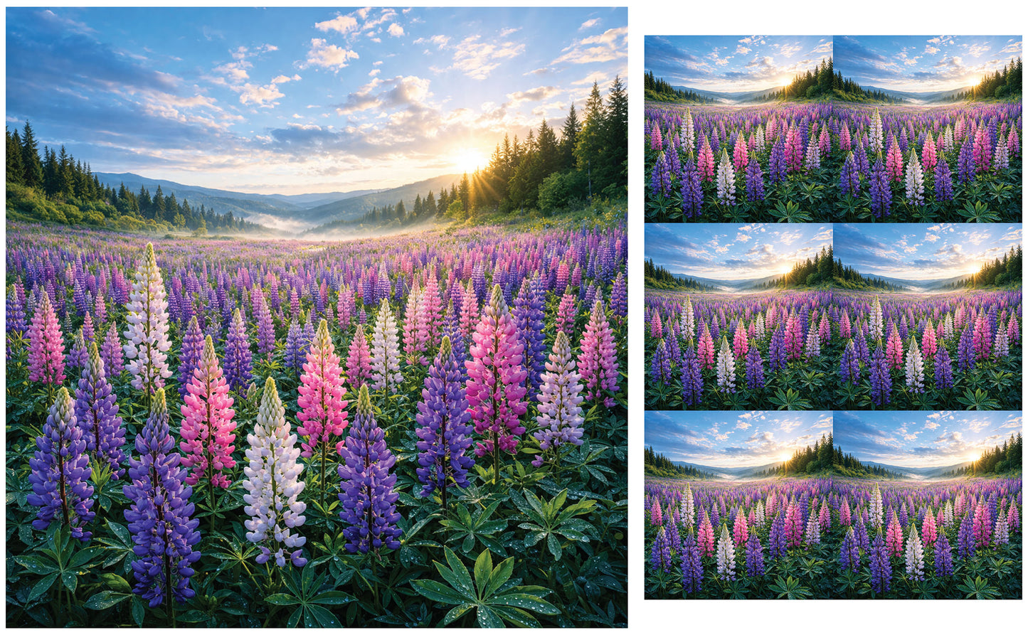 DecoCraft - Studio 1375 - Scenic Tiles Series - Lumpkins at Noon