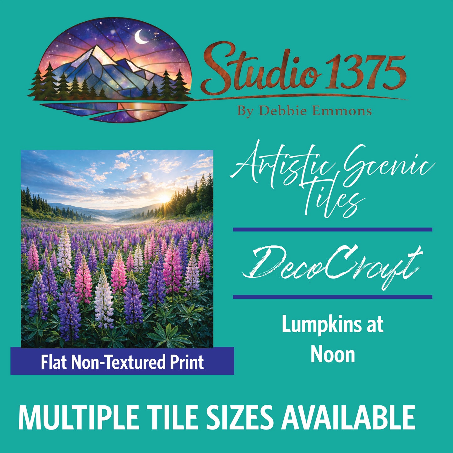DecoCraft - Studio 1375 - Scenic Tiles Series - Lumpkins at Noon