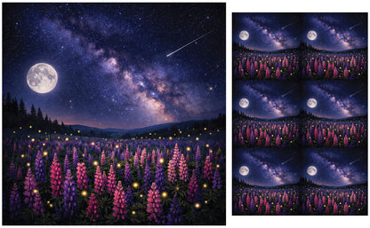 DecoCraft - Studio 1375 - Scenic Tiles Series - Lumpkins at Night