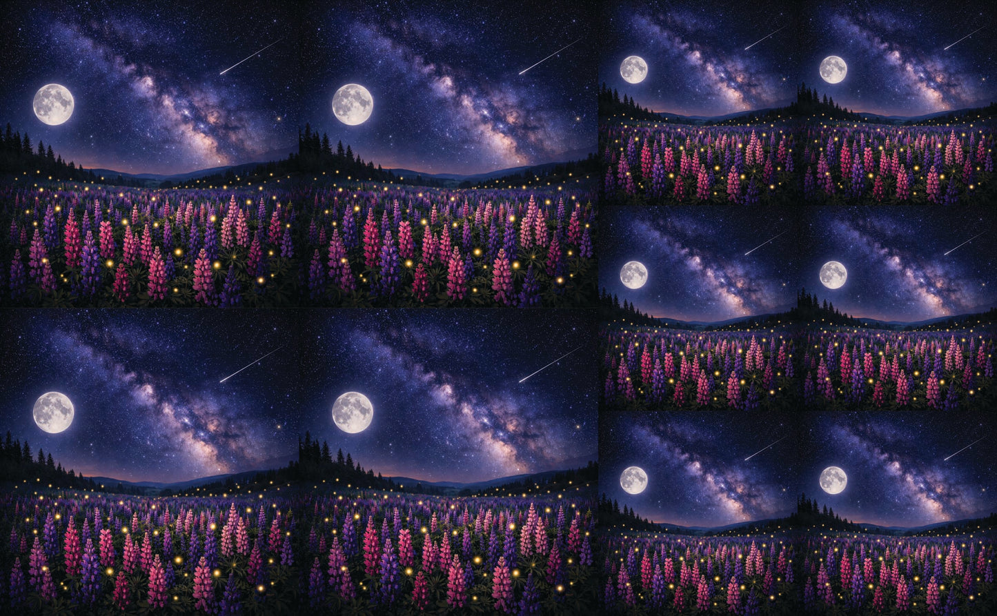 DecoCraft - Studio 1375 - Scenic Tiles Series - Lumpkins at Night