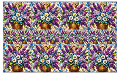 DecoCraft - Studio 1375 - Elevated Scenic Tiles Series - Spring Basket in Bloom