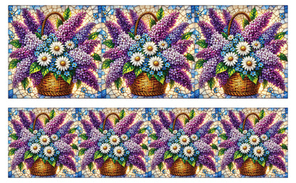 DecoCraft - Studio 1375 - Elevated Scenic Tiles Series - Spring Basket in Bloom