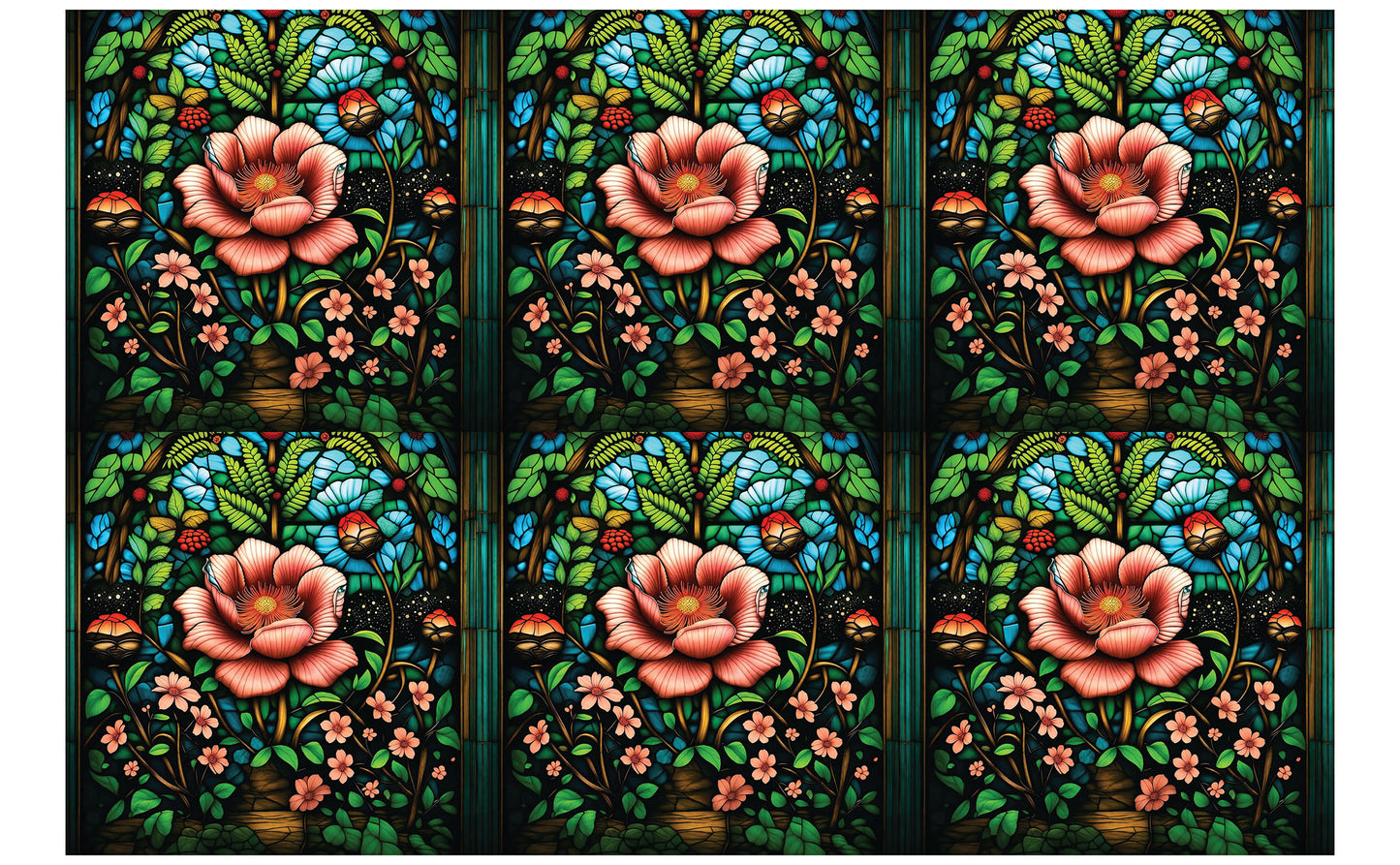 DecoCraft - Studio 1375 - Elevated Scenic Tiles Series - Moonlit Blossom