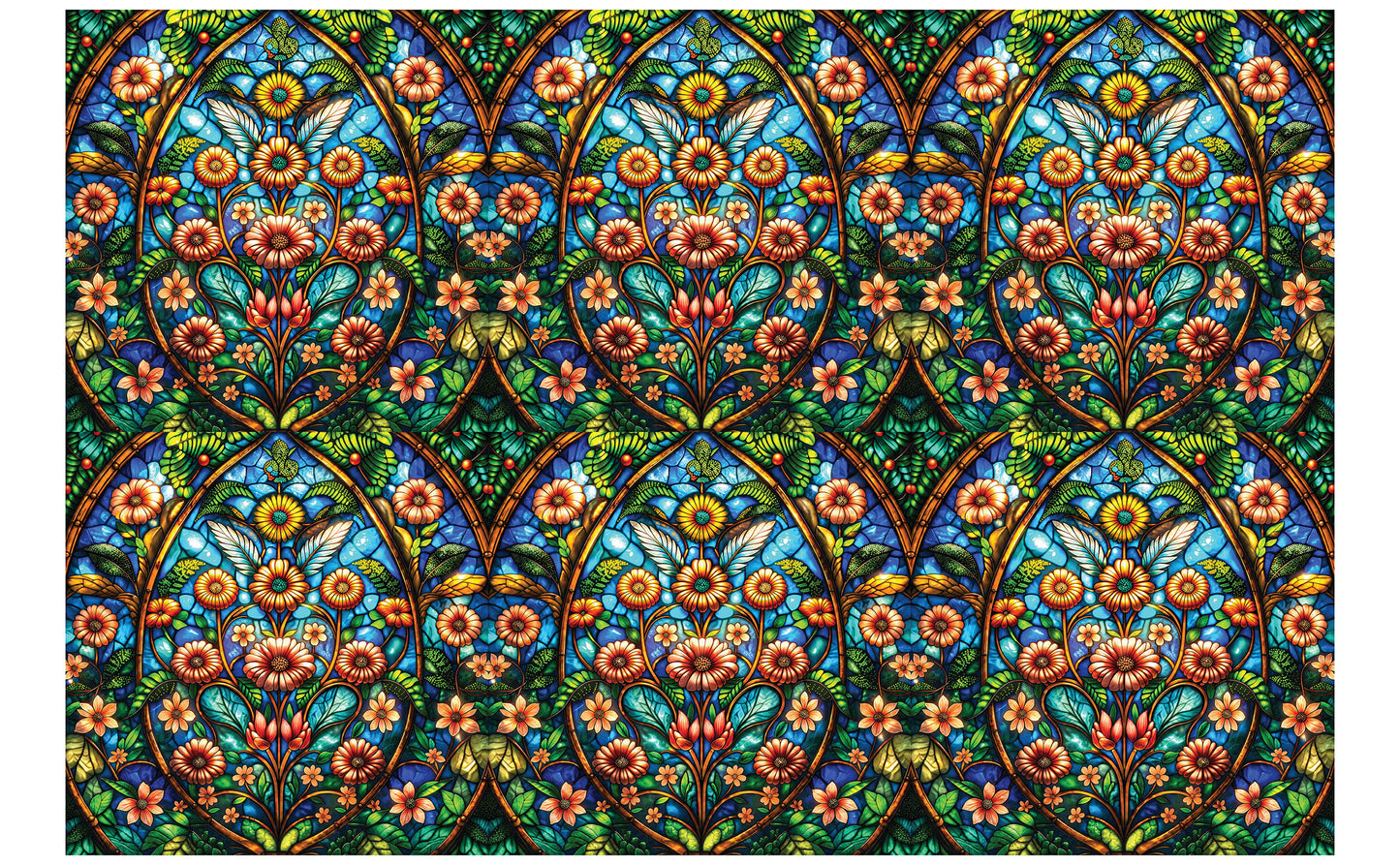 DecoCraft - Studio 1375 - Elevated Scenic Tiles Series - Floral Radiance