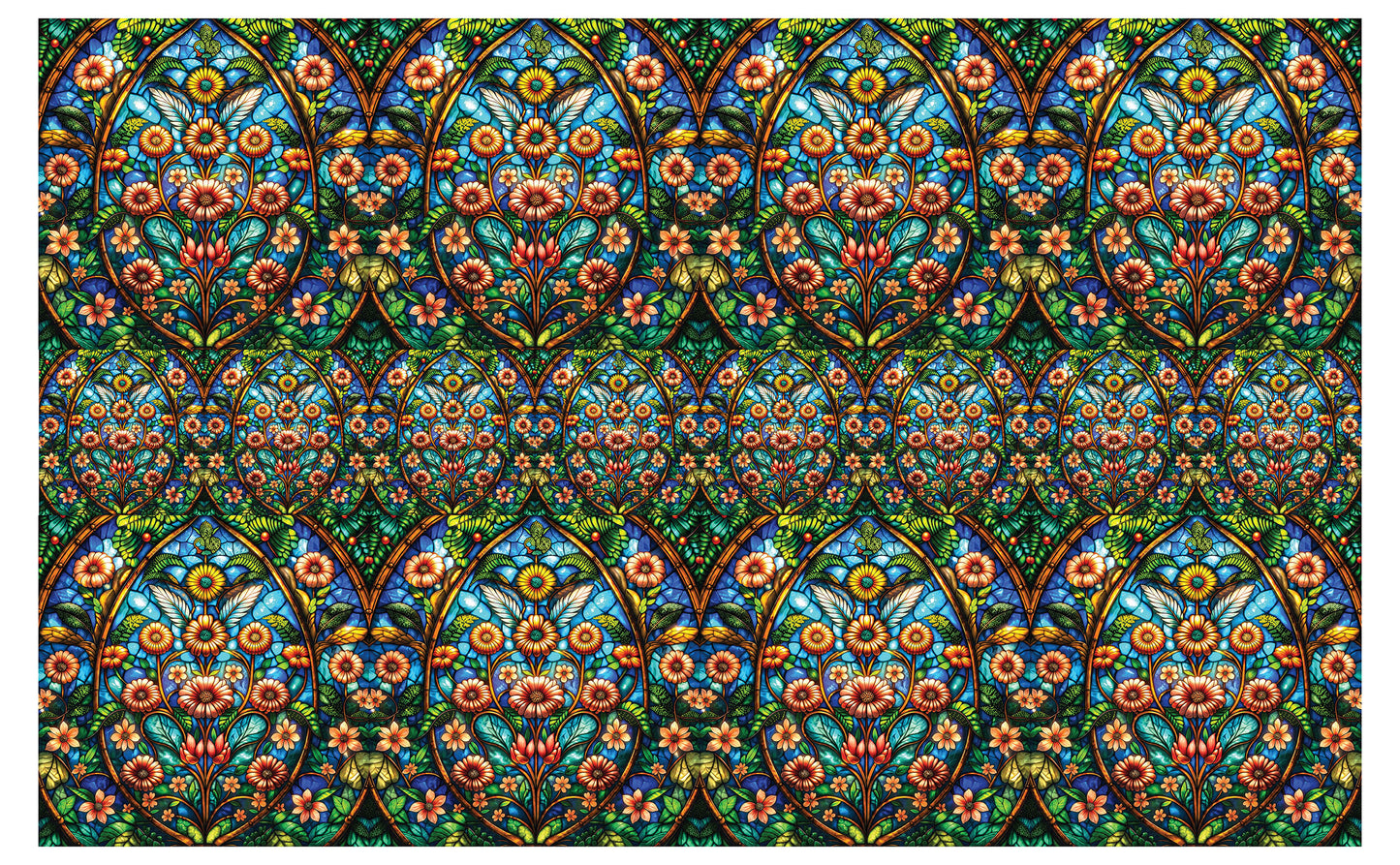 DecoCraft - Studio 1375 - Elevated Scenic Tiles Series - Floral Radiance