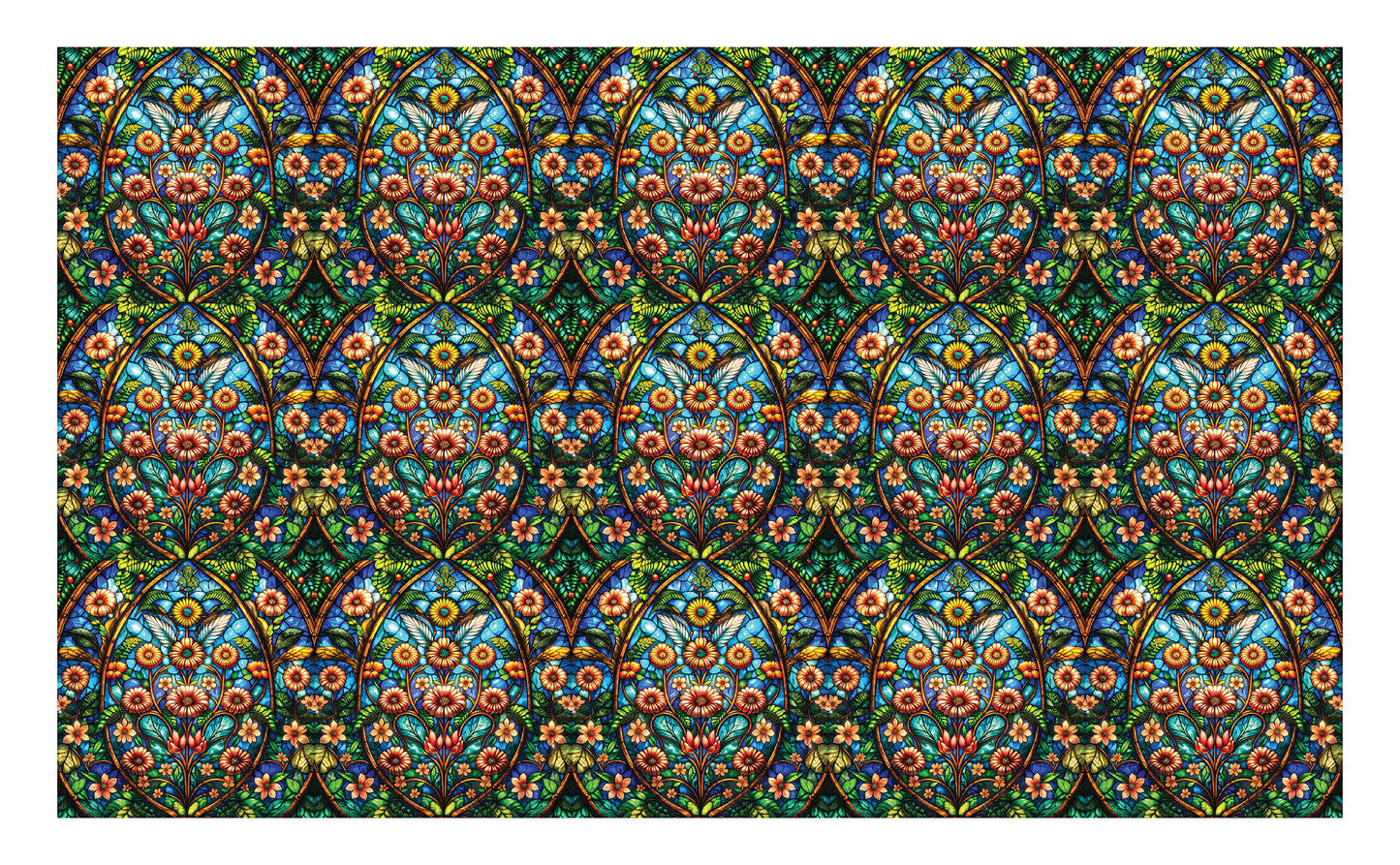 DecoCraft - Studio 1375 - Elevated Scenic Tiles Series - Floral Radiance