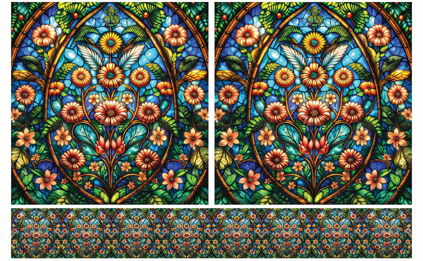 DecoCraft - Studio 1375 - Elevated Scenic Tiles Series - Floral Radiance