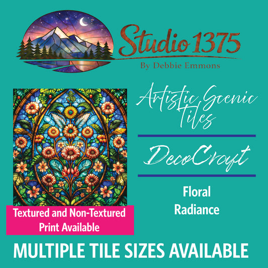 DecoCraft - Studio 1375 - Elevated Scenic Tiles Series - Floral Radiance