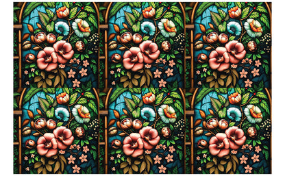 DecoCraft - Studio 1375 - Elevated Scenic Tiles Series - Hidden Blooms