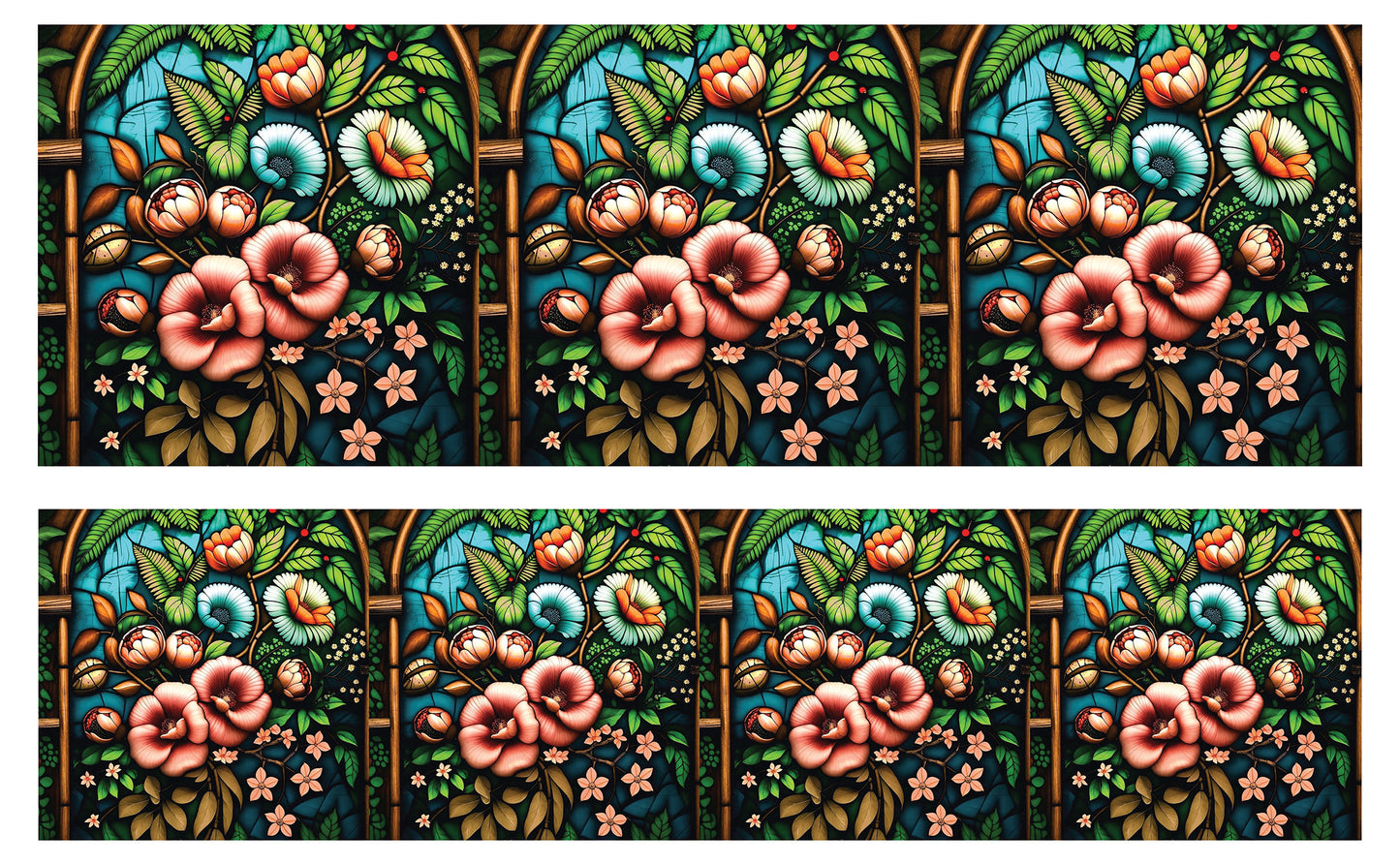 DecoCraft - Studio 1375 - Elevated Scenic Tiles Series - Hidden Blooms