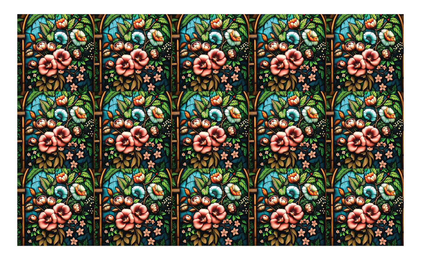 DecoCraft - Studio 1375 - Elevated Scenic Tiles Series - Hidden Blooms