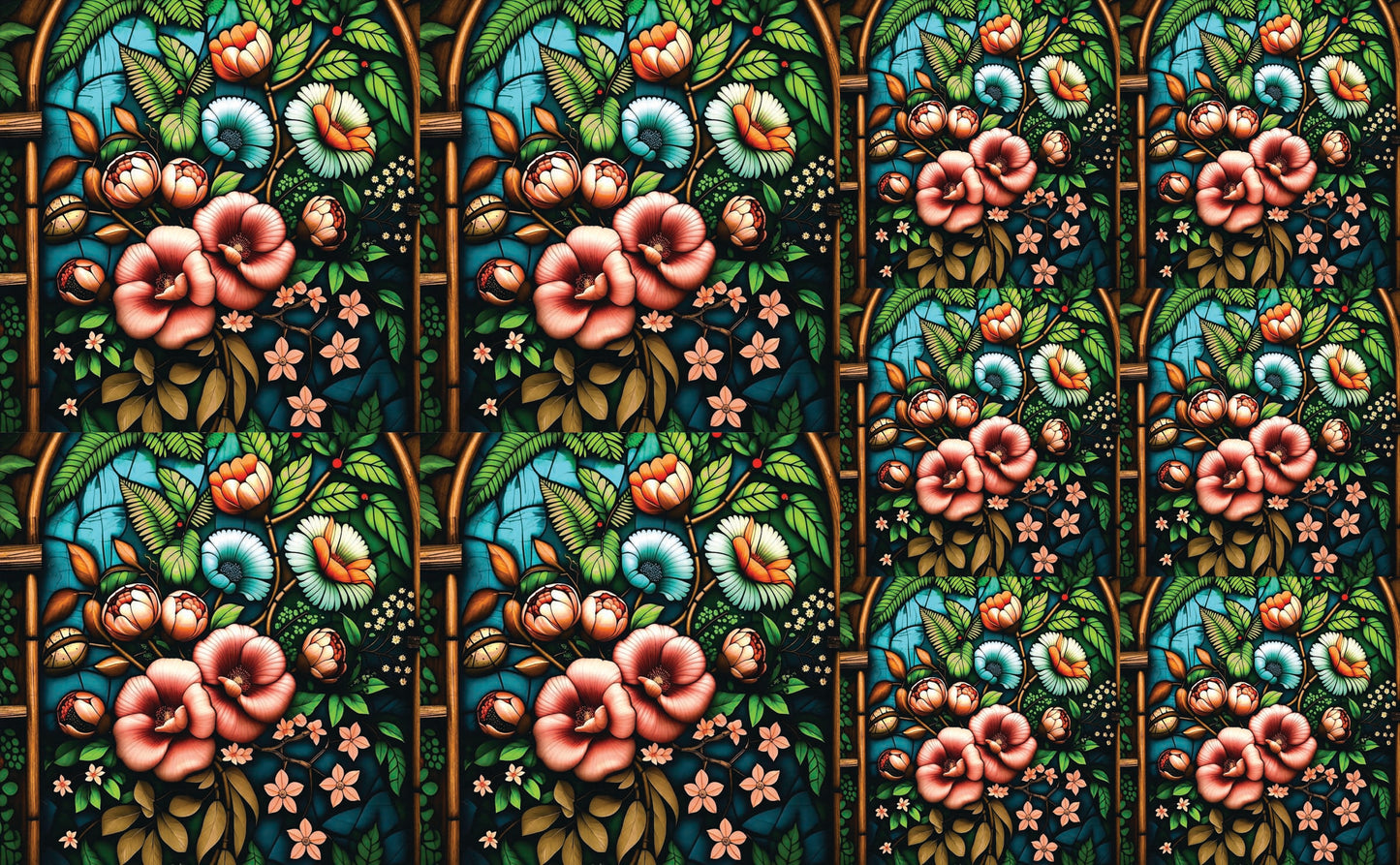 DecoCraft - Studio 1375 - Elevated Scenic Tiles Series - Hidden Blooms