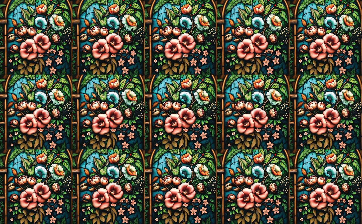 DecoCraft - Studio 1375 - Elevated Scenic Tiles Series - Hidden Blooms