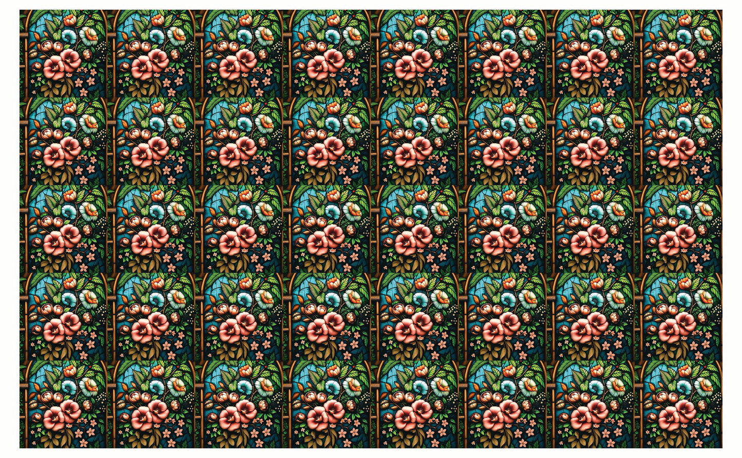 DecoCraft - Studio 1375 - Elevated Scenic Tiles Series - Hidden Blooms