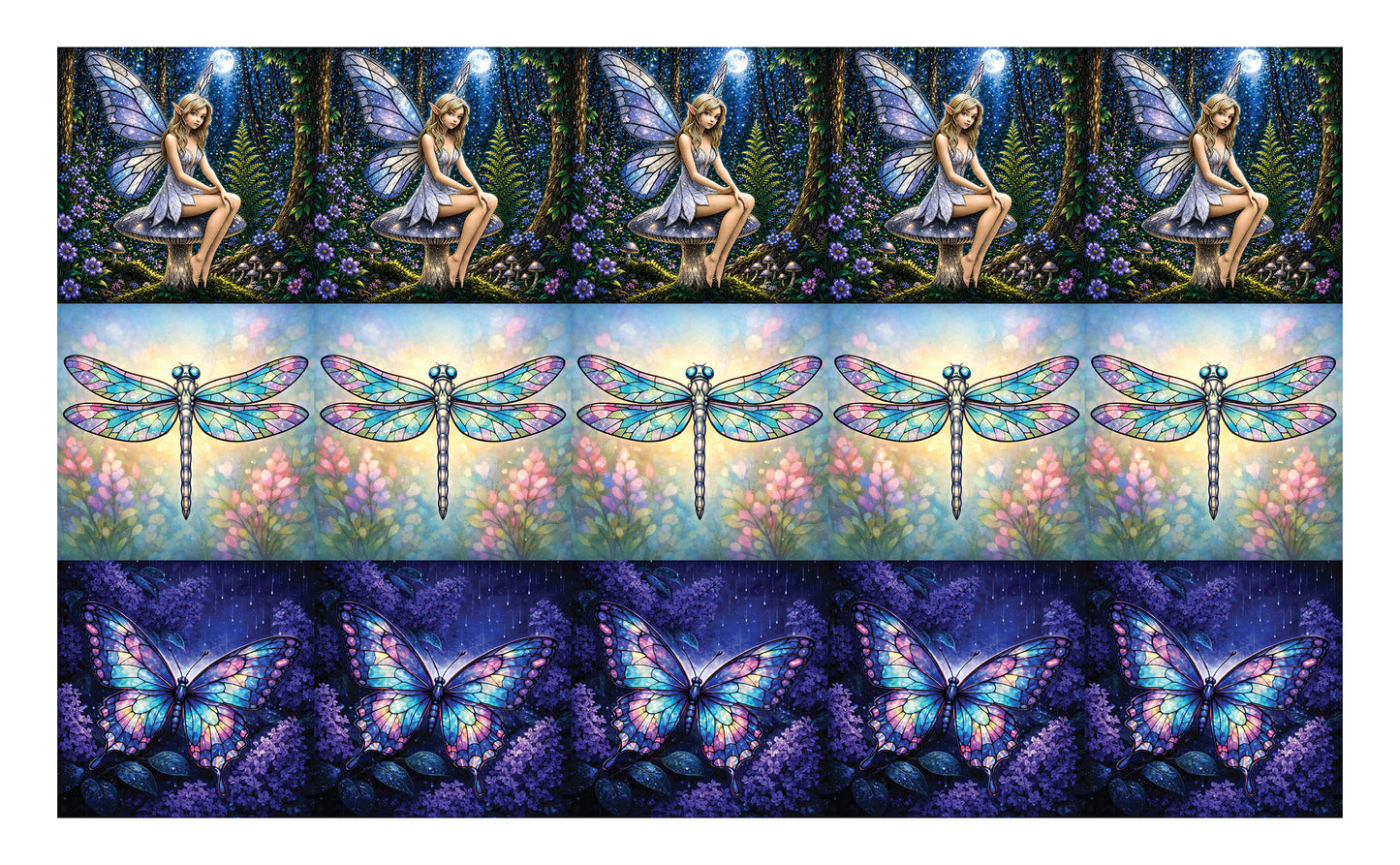 DecoCraft - Studio 1375 - Scenic Tiles Series - Luminous Wings Assortment