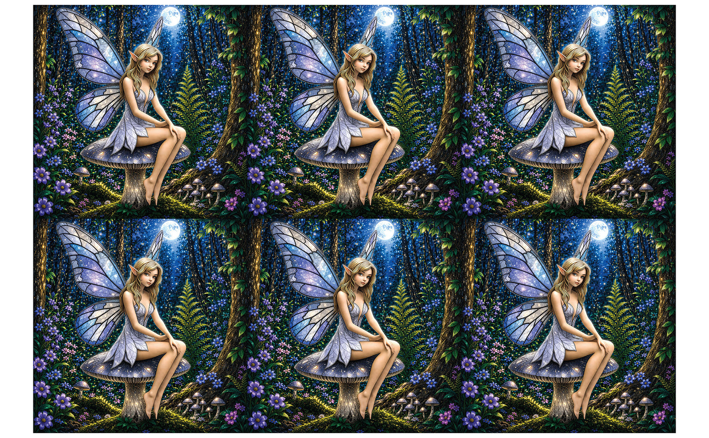 DecoCraft - Studio 1375 - Scenic Tiles Series - Moonlit Fairy