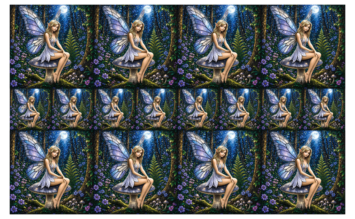 DecoCraft - Studio 1375 - Scenic Tiles Series - Moonlit Fairy