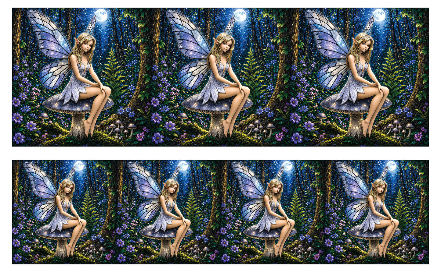 DecoCraft - Studio 1375 - Scenic Tiles Series - Moonlit Fairy