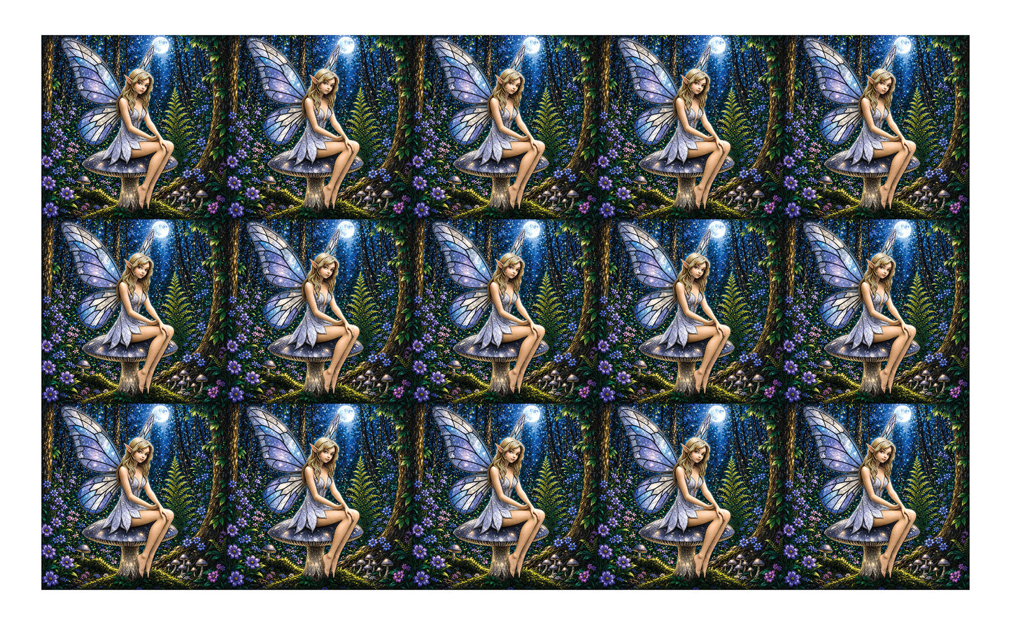 DecoCraft - Studio 1375 - Scenic Tiles Series - Moonlit Fairy