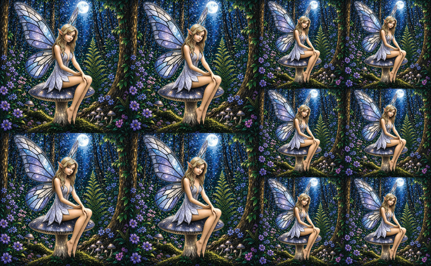 DecoCraft - Studio 1375 - Scenic Tiles Series - Moonlit Fairy