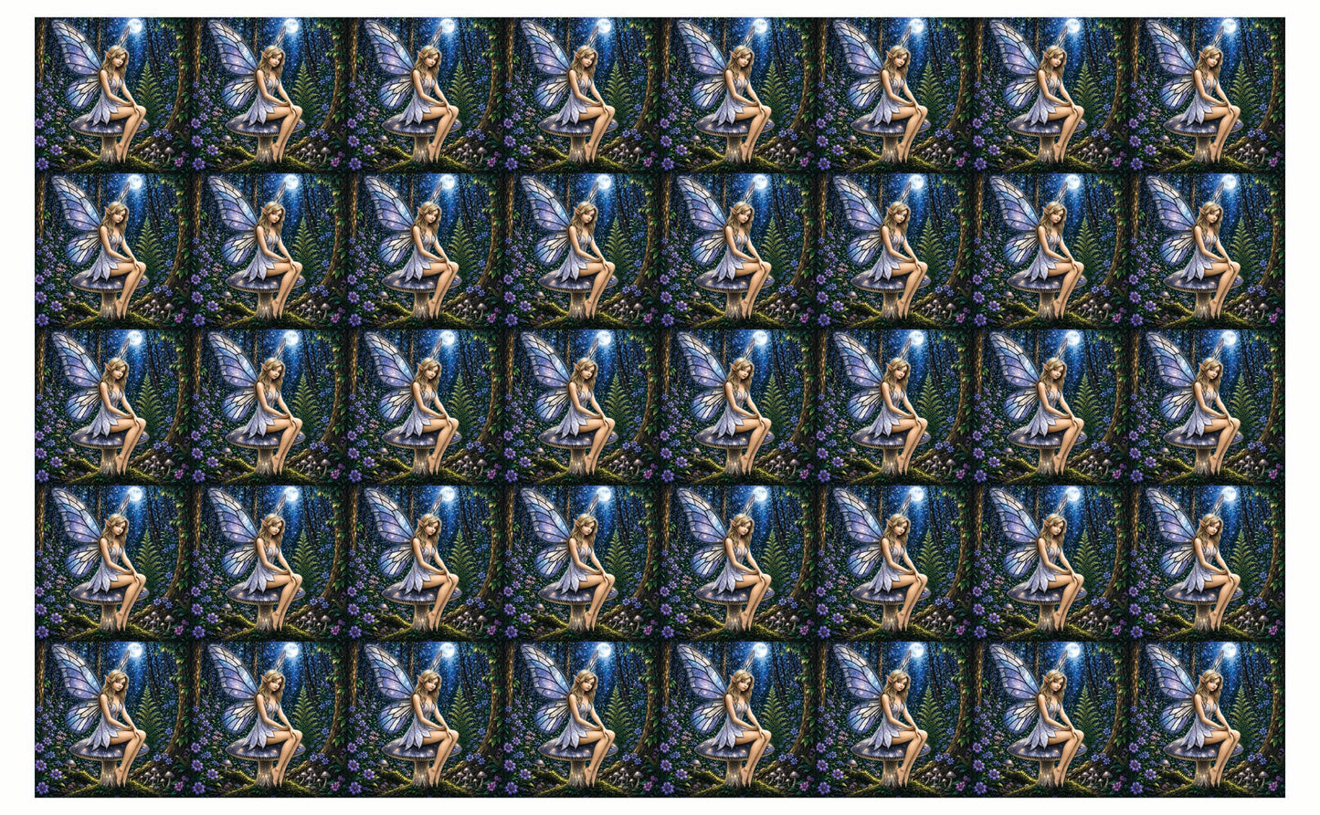 DecoCraft - Studio 1375 - Scenic Tiles Series - Moonlit Fairy