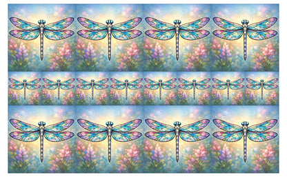 DecoCraft - Studio 1375 - Scenic Tiles Series - Iridescent Dragonfly