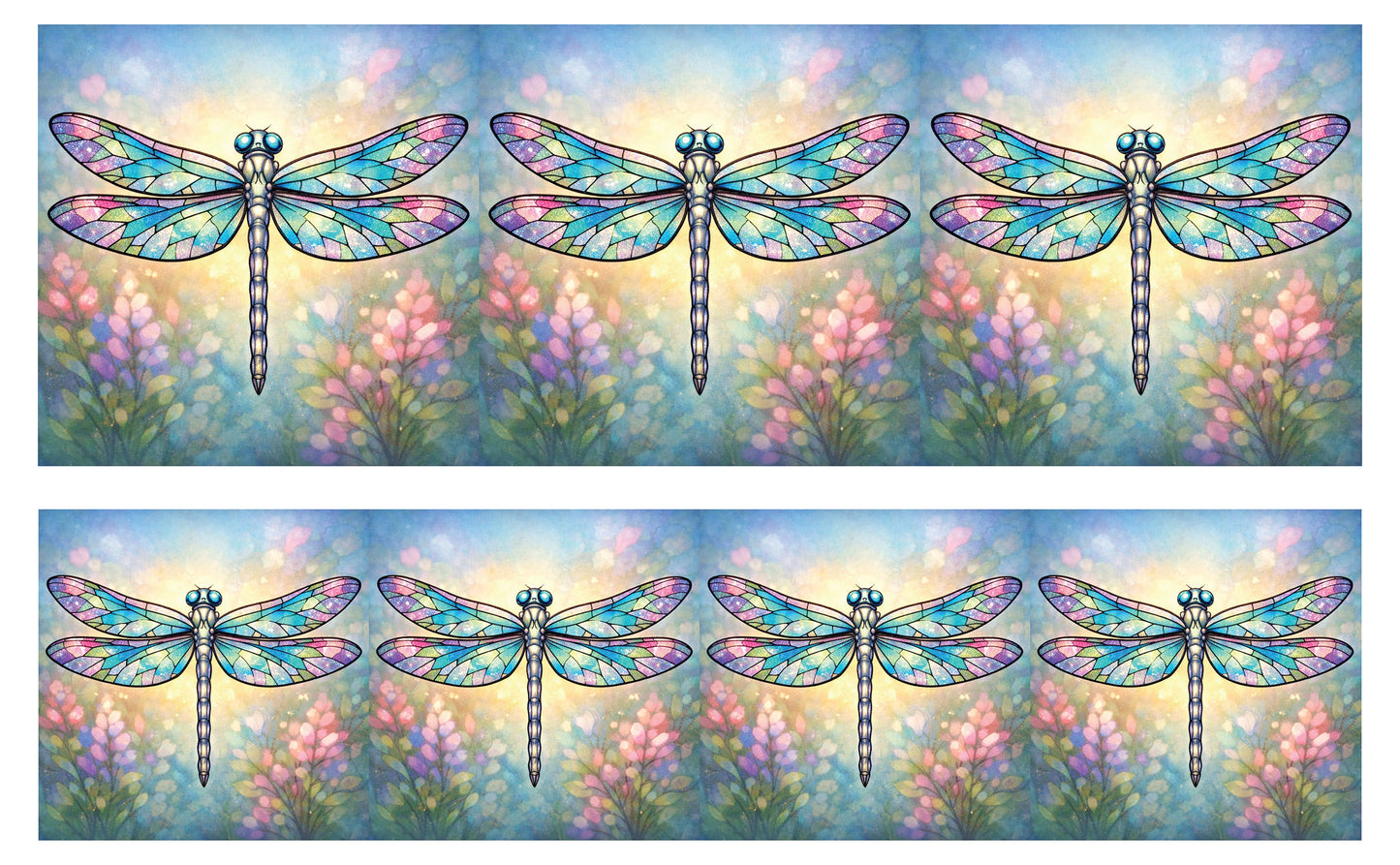 DecoCraft - Studio 1375 - Scenic Tiles Series - Iridescent Dragonfly