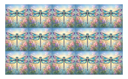 DecoCraft - Studio 1375 - Scenic Tiles Series - Iridescent Dragonfly