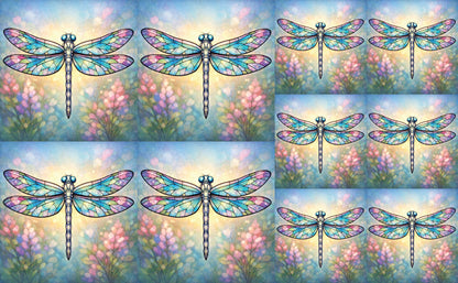 DecoCraft - Studio 1375 - Scenic Tiles Series - Iridescent Dragonfly