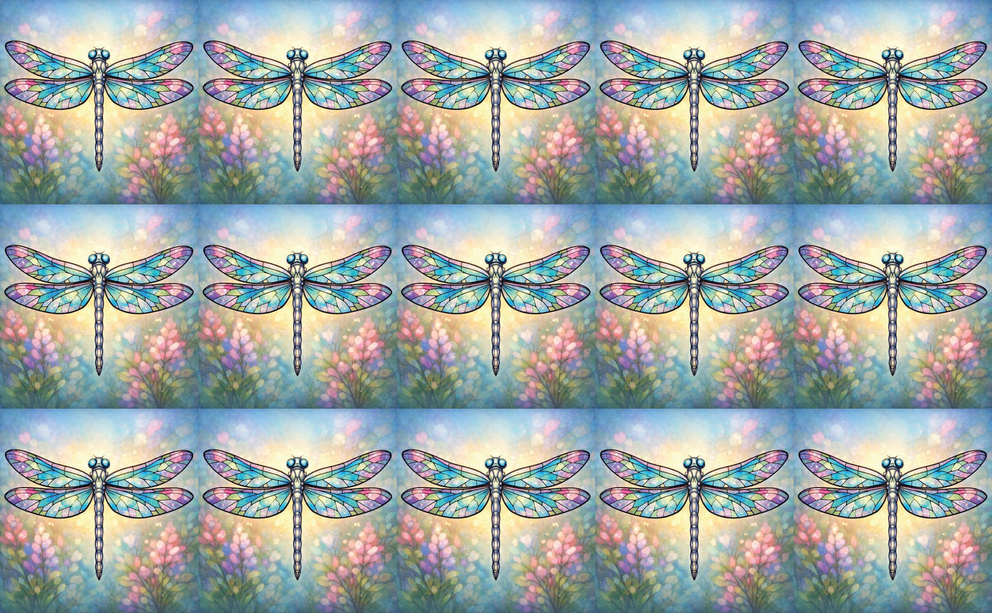 DecoCraft - Studio 1375 - Scenic Tiles Series - Iridescent Dragonfly