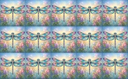 DecoCraft - Studio 1375 - Scenic Tiles Series - Iridescent Dragonfly