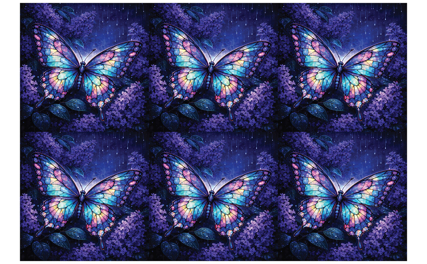 DecoCraft - Studio 1375 - Scenic Tiles Series - Twilight Butterfly